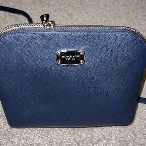 Dark blue Michael Kors crossbody purse